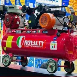 Air compressor 100L royalty brand 2in1 umeme na mafuta